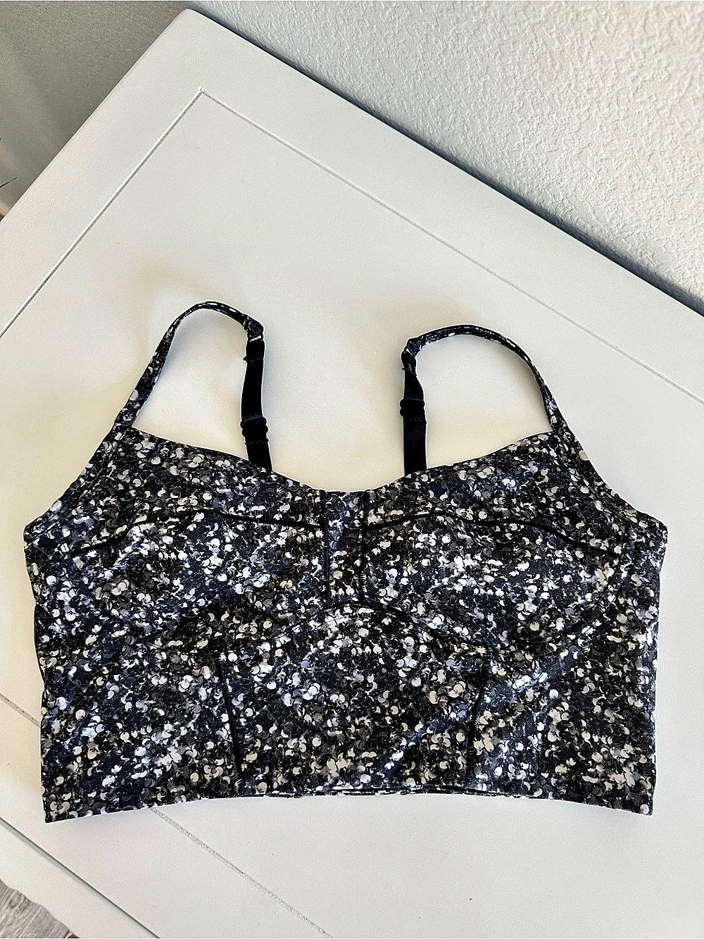 lululemon Core Set Bra Abstract Print Crop Top